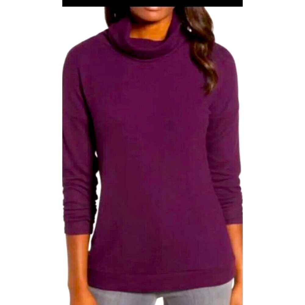 Gibson Sweater XXL Purple Super Soft Stretch Cozy  Turtleneck Loungewear Fall